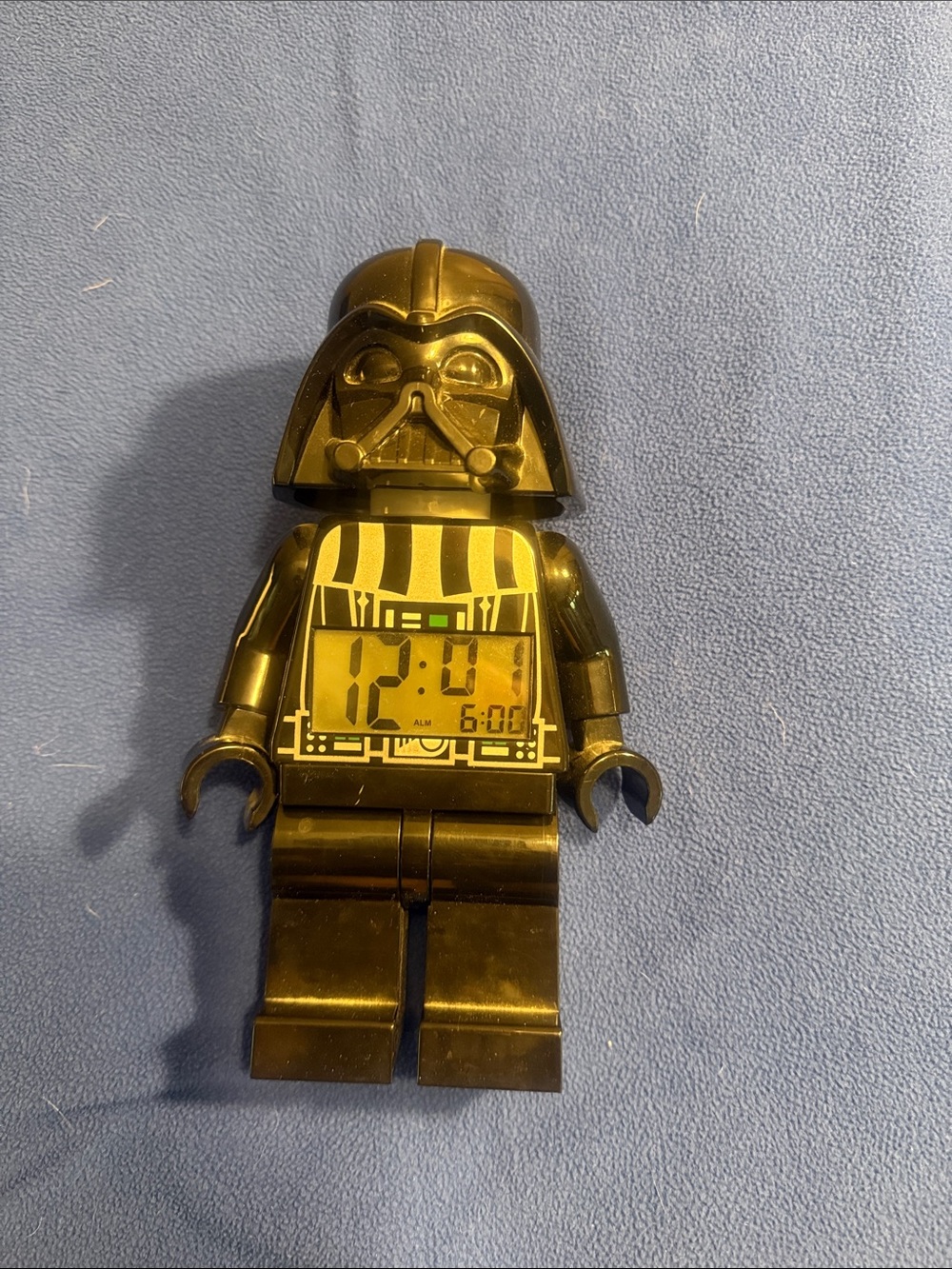Lego Star Wars Darth Vader Figure Alarm Clock - Black